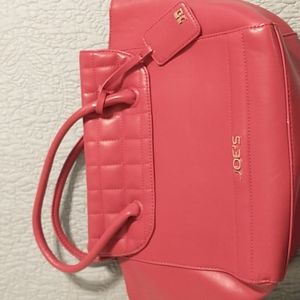 Joe's Jeans Red Vegan Leather Tote